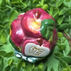 Young s Exclusive 1999 Apple Basket Ceramic Salt   Pepper Shaker Set  2pc