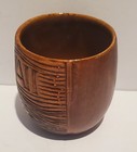 Vintage Hawaii Tiki Mug Personalized  koni Tony  Cocktail Cup Carved Look