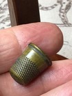 Antique Thimble Brass Copper Sewing Thimble Diagonal Small Beautiful Patina