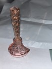 Vintage Pink Art Deco Perfume czechoslovakia cut Glass  4 Inch Tall