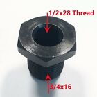  Steel Thread Convert 1 2x28 To 3 4x16 Black Muzzle Adapter  free Crush Washer