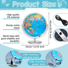 13   Illuminated World Globe For Adults - 720   Rotation   Rewritable K
