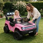 Xxl Electric Vehicle Ride On Toys Power Wheels With Remote Control   Led Lights