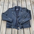 Discount Jacket Mens 46 Black Leather Motorcycle Harley-davidson Eagle Patch