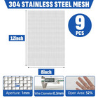 9 Pack 304 Stainless Steel Mesh Screen  8   X 12   20 Mesh Wire Screen Mesh