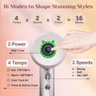 Hair Dryer With Diffuser  High Speed Ionic Blow Dryer With Led Display And Nozzl