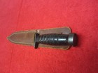 Us Original Wwii Camillus Leather Grip Knife W scabbard