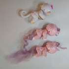 3 Fingerlings Wowwee Interactive Baby Monkey White 2 Unicorns Pink Video Works