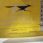 Vtg  Del Rio National Bank Zippered Money Deposit Bag pouch  Bank On Front
