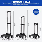 Backpack Trolley  Wheeled Folding Luggage Travel Cart Aluminum -roller Carrier F