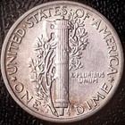 1945 S Mercury Dime - Au - 90  Silver Winged Liberty 10c