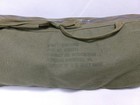 Vintage Military Army 15    Green Canvas Tote Bag    name Container    Parts Bag