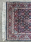 Vtg Sarouk Style Oriental Wool Rug Hand Woven Red   Blue Floral Design 34   x60   