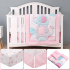 3 Pc Baby Crib Bedding Set Girls Baby Bedding Includes Comforter Fitted Sheet