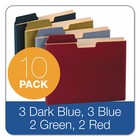 Pendaflex Expanding File Folder Pocket Letter 11 Point Stock Assorted 10 pack