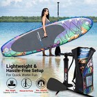 Serenelife Inflatable Stand Up Paddle Board  6 Inches Thick  Black