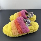 Ugg Rainbow Fluff Yeah Slide Slipper Sandal Mule Us Women   s 7 Excellent