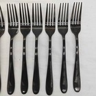 Cambridge Stainless Black Lot Of 24 Flatware Knives Forks Spoon Set  1 Unbranded