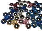 16 Total 3 Sided Metal Fidget Spinner Ball Desk Toy Edc Adhd Focus Spinning