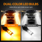 4x Error Free White amber 3157 Led Drl Switchback Turn Signal Parking Light Bulb