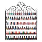 6-tier Black Nail Polish Wall Mount Rack Heart Design Organizer Display Stand
