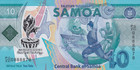 Samoa 10 Tala 2019 P 45 Polymer Unc Commemorative