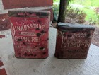 Vintage Lot Of 2 Pinkussohn s Smoking Tobacco Tin Pocket Tin Cigar Advertising