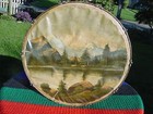 Rare Vintage 1930 s Ludwig Hand Painted Bass Drum Signed Ludwig