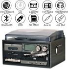 Vinyl Record Player 9 In 1 3 Speed Bluetooth Vintage      black Edition 