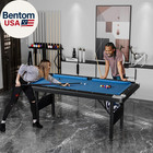 3 In 1 Billiard Table  5 5 Ft Folding Pool Table With Ping Pong Table And Dining