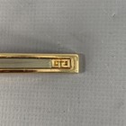 Givenchy Gold Silver Metal Cuff Links Tie Clip Set