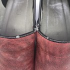 Dansko Professional Clogs Womens Size 37 Red Leather Slip On Comfort Work Shoes