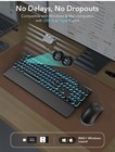 Ck23 Pro Wireless wired Usb Backlit Gaming Keyboard Mouse Set W  Wrist Rest