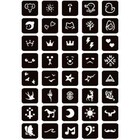Moricher Temporary Tattoo Kits Henna Kit 5 Inks 96 Stencils For Women Men Kids