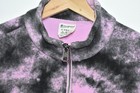 Champion 1 4 Zip Fleece Pullover Tie Dye Pink Black Logo Womens Uk S Us Xs Vgc
