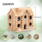 10-hole Wooden Bird House For Outside  Hanging Birdhouse