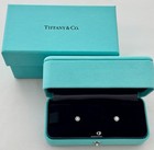 Auth Tiffany  co Soleste Mini Stud Earrings  Platinum  Diamonds  Ret Usd  3 400