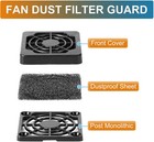 Uxcell 5 Pcs 1 7 Inch Pc Fan Dust Filter Proof Desktop Computer Fan    