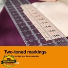 Fiskars 3x18  Acrylic Sewing Quilting Ruler With Gridlines Clear