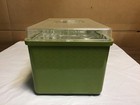 Vintage Wil-hold Wilson Plastic Green Sewing Chest Box Basket W  2 Notion Trays