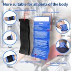 Blue Hot Cold Gel Compress Pack With Adjustable Strap For Pain Relief
