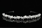 Handmade Bridal Floral Rhinestone Crystal Pearl Wedding Tiara Headband 7832