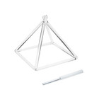 11 Inch Quartz Clear Crystal Pyramid Singing Bowl Instrument Sound Healing Bath