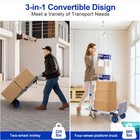 3 In 1 Aluminum Convertible Hand Truck Heavy Duty Folding Dolly Cart 660 Lbs