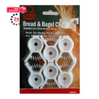 Bread  Bagel  Or Chips Clips Set  White  6-count 