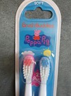 Peppa Pig Kids Soft Brush Buddies 2 Pack Toothbrushes Pink And Blue - New
