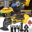 Cordless Oscillating Multi Tool Kit For Dewalt 20v Battery W  6 Variable Speeds