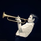 Brass C Bugle Call -plated Trumpet Cavalry Horn With Mouthpiece Musical J8p3