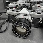 Vintage Olympus Pentax Minolta Yashica Slr Film Camera Parts Or Repair Lot Of 11