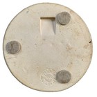Pewabic Detroit Pottery Round Tile Wall Plaque Green Floral Leaf 7    Hot Plate